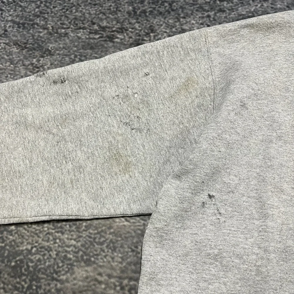 Vintage‎ 90s Nike Sweatshirt Mens XL Gray Mini Swoosh Embroidered Crewneck